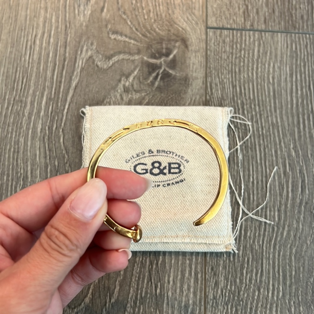 Giles & Brother Polished Original Railroad Spike Cuff